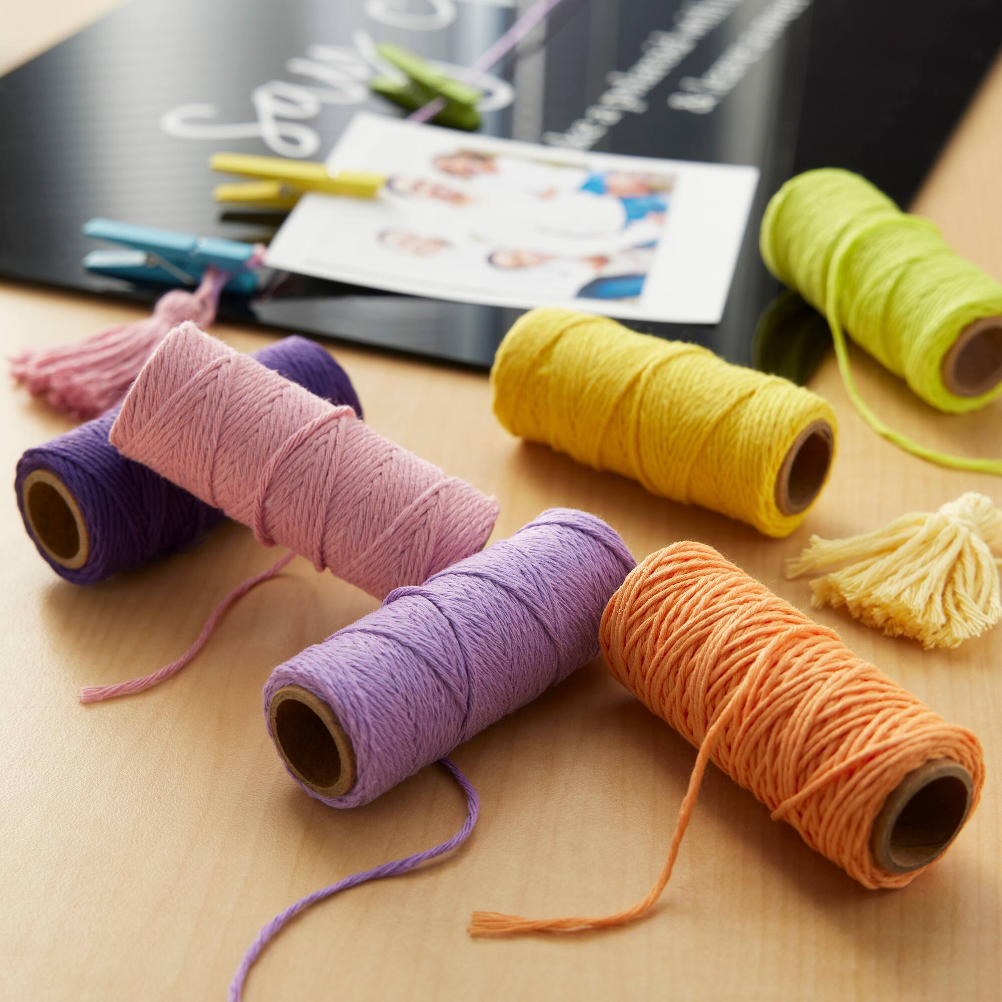 6 Packs: 12 ct. (72 total) Rainbow Mix Jute Spools by Recollections™